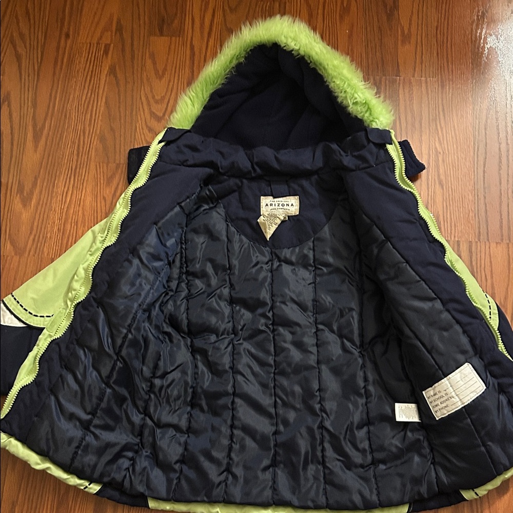 Arizona Jean Company Green and Navy Coat - Picture 3 of 14